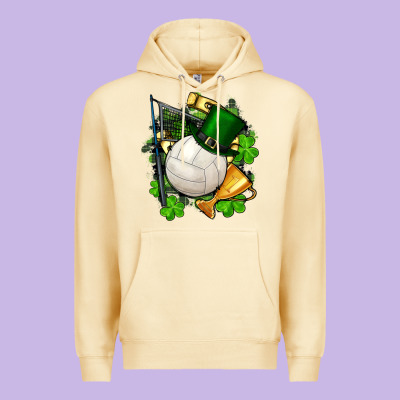 St.patrick's Day Volleyball Premium Hoodie Designed By Fadigitalartstudio