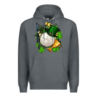 Rock st.patrick's day volleyball Premium Hoodie - FaDigitalArtStudio
