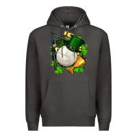 Smoke st.patrick's day volleyball Premium Hoodie - FaDigitalArtStudio