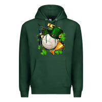 Sports Green st.patrick's day volleyball Premium Hoodie - FaDigitalArtStudio