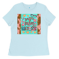 Baby Blue Wife Mom Nurse Tumbler Ladies Tee - BundleAndBundleShop