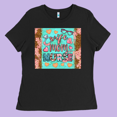 Wife Mom Nurse Tumbler Ladies Tee Designed By Bundleandbundleshop