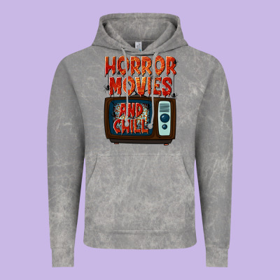 Horror Movies And Chill Vintage Hoodie Designed By Texasbilliewilder