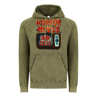 Vintage Olive Horror Movies and Chill Vintage Hoodie - texasbilliewilder