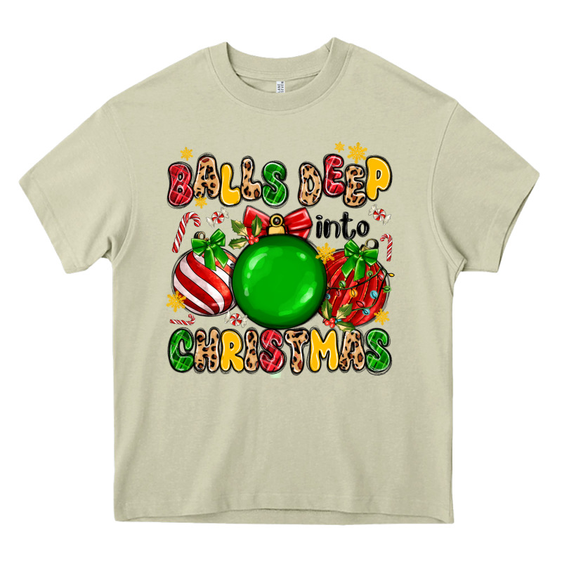 Balls Deep Into Christmas Heavy Core Tee by MaliasSmallBusiness | Teevron