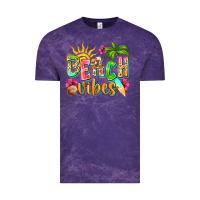 Cloud Purple Beach vibes Vintage Tee - NancyCooperArtShop