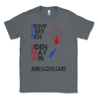 Charcoal Heather trump biden cars Classic Tee - Bettercallsaul