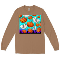 Toasted Coconut halloween pumpkins with ghosts Long Sleeve Tee - TumblerDesignByShophia