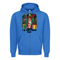True Royal I'm Watching You Elf Zipper Hoodie - FaDigitalArtStudio