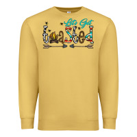 Antique Gold let's get toasted Premium Sweatshirt - CowhideDigitalArt