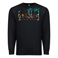 Black let's get toasted Premium Sweatshirt - CowhideDigitalArt