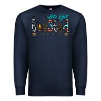 Navy let's get toasted Premium Sweatshirt - CowhideDigitalArt