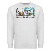 Oatmeal Heather let's get toasted Premium Sweatshirt - CowhideDigitalArt