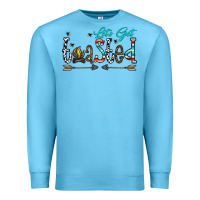 Ocean Blue let's get toasted Premium Sweatshirt - CowhideDigitalArt