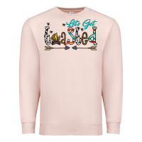Pale Pink let's get toasted Premium Sweatshirt - CowhideDigitalArt
