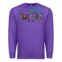 Purple let's get toasted Premium Sweatshirt - CowhideDigitalArt