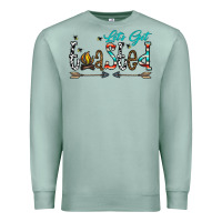 Seafoam let's get toasted Premium Sweatshirt - CowhideDigitalArt