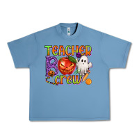 Pebble Blue Teacher Boo Crew Urban Heavy Tee - texasbilliewilder
