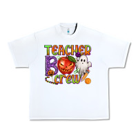 White Teacher Boo Crew Urban Heavy Tee - texasbilliewilder