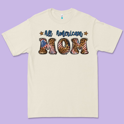 All American Mom Premium Tee Designed By Bundleandbundleshop