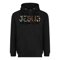 Black His Love is Strong Jesus His Grace is Free Heavyweight Hoodie - CowhideDigitalArt