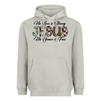 Moon Dust His Love is Strong Jesus His Grace is Free Heavyweight Hoodie - CowhideDigitalArt