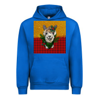 Cobalt christmas alpacas Urban Hoodie - BarkalooDesign