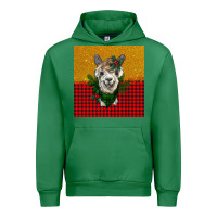 Emerald christmas alpacas Urban Hoodie - BarkalooDesign