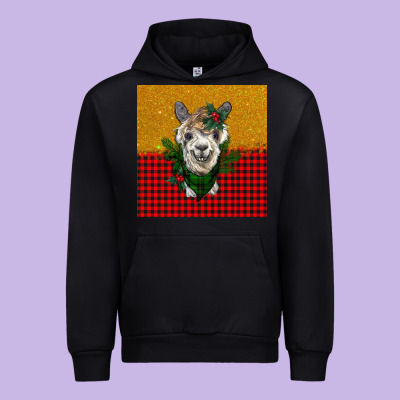Christmas Alpacas Urban Hoodie Designed By Barkaloodesign