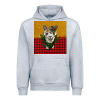 Heather Grey christmas alpacas Urban Hoodie - BarkalooDesign