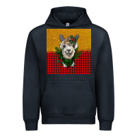 Navy christmas alpacas Urban Hoodie - BarkalooDesign
