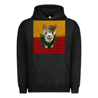Pigment Black christmas alpacas Urban Hoodie - BarkalooDesign