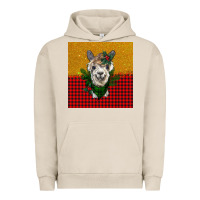 Pigment French Oak christmas alpacas Urban Hoodie - BarkalooDesign