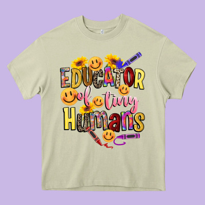 Educator Of Tiny Humans Heavy Core Tee Designed By Nancycooperartshop
