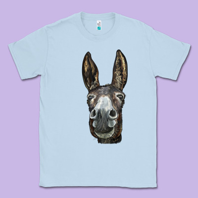 Donkey  Face Classic Tee Designed By Lillyallendesigns