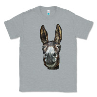 Heather Grey Donkey  Face Classic Tee - LillyAllenDesigns