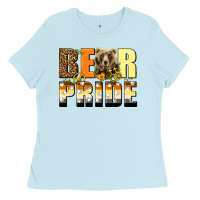Baby Blue Western Bear Pride LGBTQ+ Ladies Tee - BundleAndBundleShop