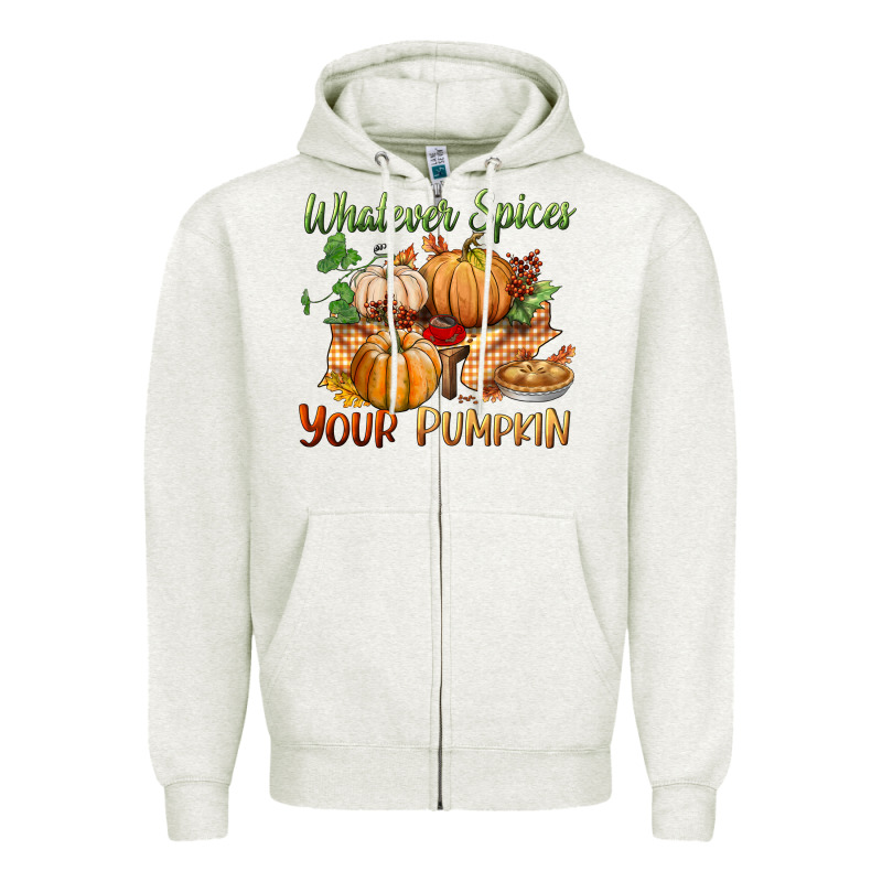 Whatever Spices Your Pumpkin Zipper Hoodie by BundleAndBundleShop | Teevron