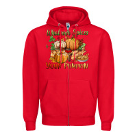 Red whatever spices your pumpkin Zipper Hoodie - BundleAndBundleShop