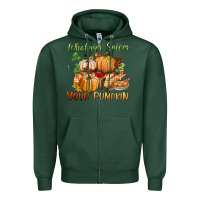 Sports Green whatever spices your pumpkin Zipper Hoodie - BundleAndBundleShop