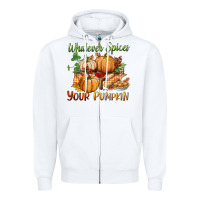 White whatever spices your pumpkin Zipper Hoodie - BundleAndBundleShop