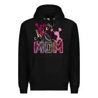 Black cheer mom Premium Hoodie - FaDigitalArtStudio