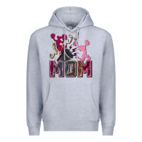 Heather Grey cheer mom Premium Hoodie - FaDigitalArtStudio