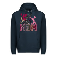 Navy cheer mom Premium Hoodie - FaDigitalArtStudio