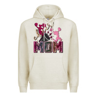 Oatmeal Heather cheer mom Premium Hoodie - FaDigitalArtStudio