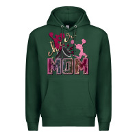 Sports Green cheer mom Premium Hoodie - FaDigitalArtStudio