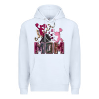 White cheer mom Premium Hoodie - FaDigitalArtStudio