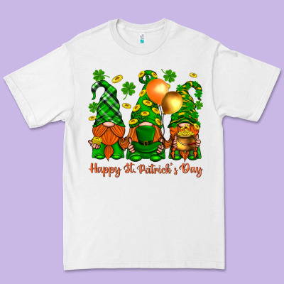 Happy St. Patricks Day With Gnomies Premium Tee Designed By Bundleandbundleshop