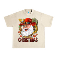 Sandshell Cowboy Christas Santa Urban Heavy Tee - NancyCooperArtShop