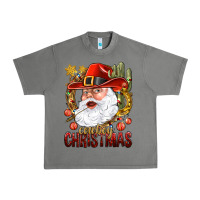 Tornado Cowboy Christas Santa Urban Heavy Tee - NancyCooperArtShop